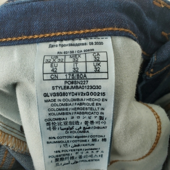 Guess Lincoln straight slim jean indigo blue size 32 - Picture 13 of 13